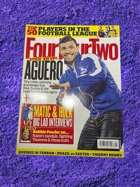 Four Four Two Magazine May 2014 Sergio Aguero Manchester City Soccer